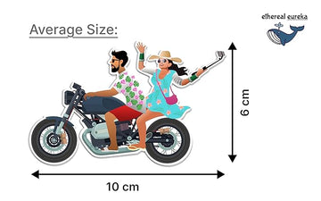Couple Bike Trip Magnet – Love & Adventure