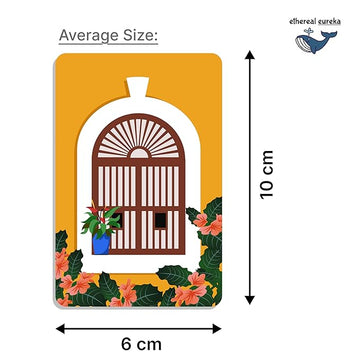 Goa Portuguese Heritage Window-Themed Fridge Magnet