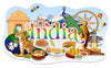 Indian Culture Fridge Magnet – Artistic Travel Keepsake