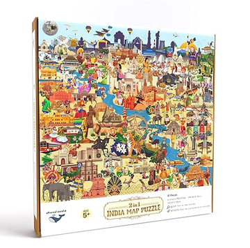 India Geography Puzzle for Kids – 91-Piece Jigsaw with Fun Learning Quest