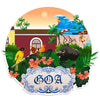 Goa Fridge Magnet – Colourful Coastal India Souvenir