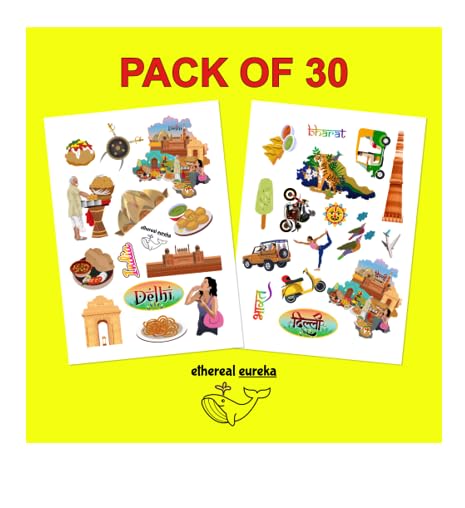 Delhi India Educational Stickers