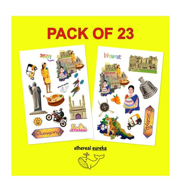 Telangana India Educational Stickers
