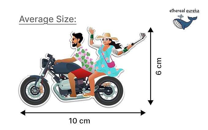 Couple Bike Trip Magnet – Love & Adventure