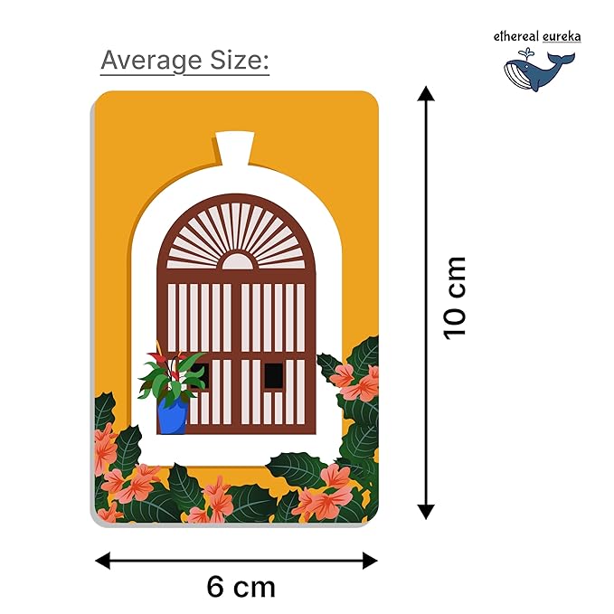 Goa Portuguese Heritage Window-Themed Fridge Magnet