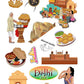 Delhi India Educational Stickers
