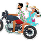 Couple Bike Trip Magnet – Love & Adventure