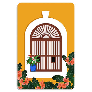 Goa Portuguese Heritage Window-Themed Fridge Magnet