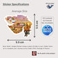 India Heritage State-Shaped Educational Sticker Set