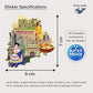 Telangana India Educational Stickers