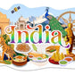 Indian Culture Fridge Magnet – Artistic Travel Keepsake