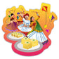 Vibrant Gujarat Culture Magnet – Navratri Dance, Kites & Cuisine Souvenir
