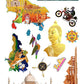 Uttar Pradesh India Educational Stickers