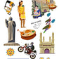 Telangana India Educational Stickers