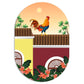 Indian Village Life Fridge Magnet – Cultural Rural India Souvenir